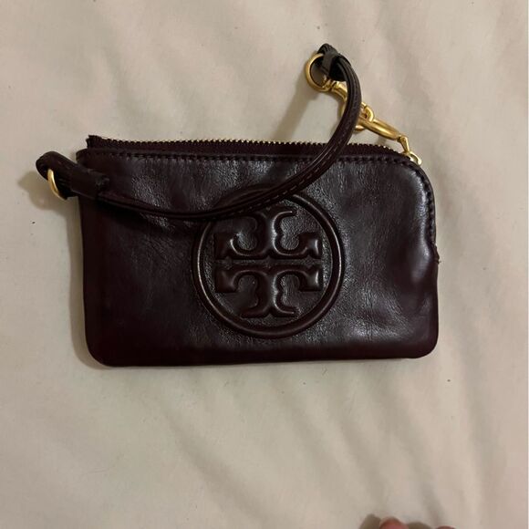TORY BURCH PERRY BOMBÉ GLAZED TOP-ZIP CARD - Picture 6 of 7